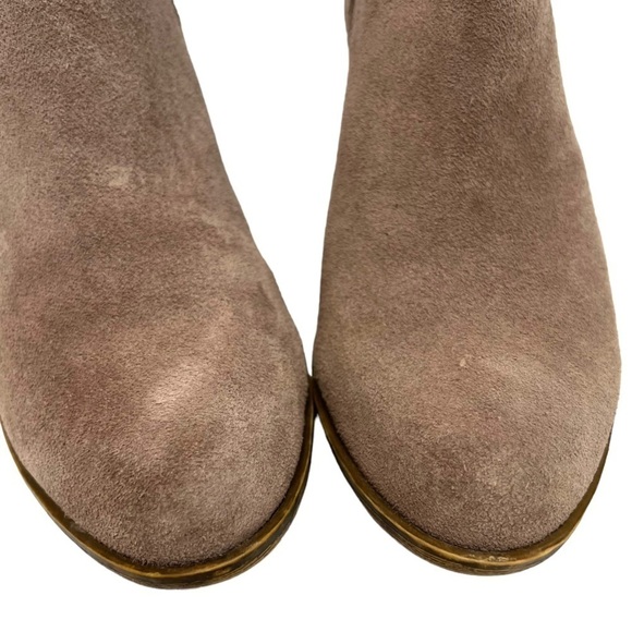 Lucky Brand Bartalino Tan Suede Zipper Detail Casual Ankle Boots Women’s 8.5 - Picture 6 of 14
